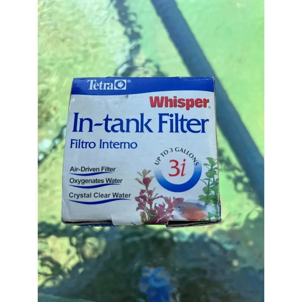 Tetra Whisper Internal In-Tank Filter 3i Up To 3 Gallon Aquariums Fish Tanks